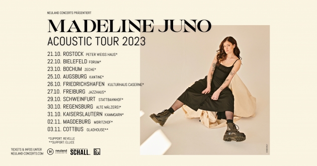 Mi. 25.10.2023 MADELINE JUNO – Acoustic Tour 2023